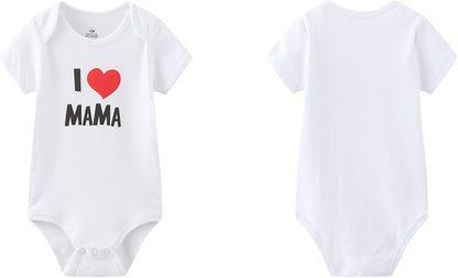 Baby Bodysuit Short Sleeve One-Piece Newborn Baby Clothes for Baby Boy and Girls